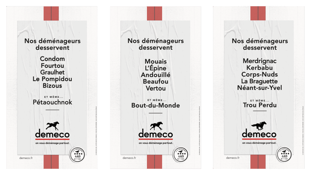 Affiches "On vous déménage partout"